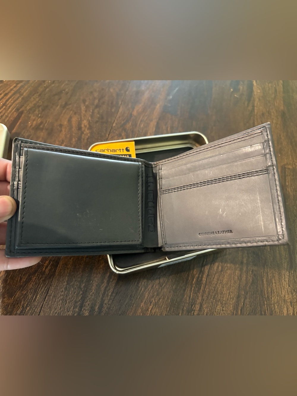 Carhartt Black Leather Triple-Stitched Wallet - Picture 5 of 8